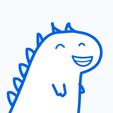 #058 · Tiny rex · Laughing · Original blue