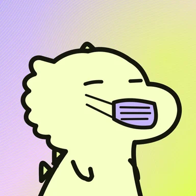 #061 · Cloudy · Sleepy · Lemon & lilac · Face mask