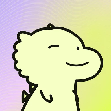 #093 · Cloudy · Winking · Lemon & lilac