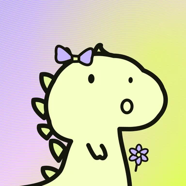 #194 · Classic · Surprised · Lemon & lilac · Bow & flower
