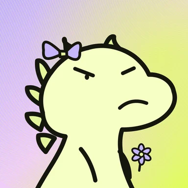 #195 · Roundabout · Grumpy · Lemon & lilac · Bow & flower