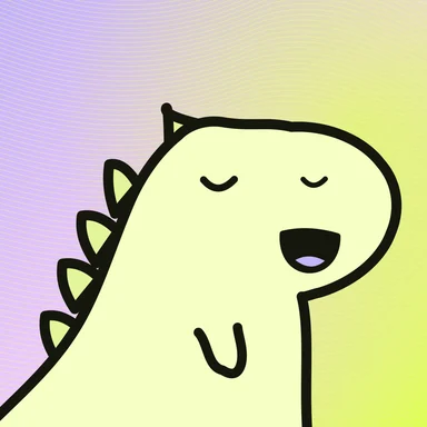 #223 · Pebble · Sleepy / Open laugh · Lemon & lilac
