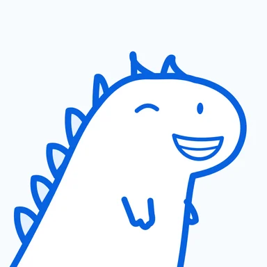 #232 · Tiny rex · Wink / Big grin · Original blue