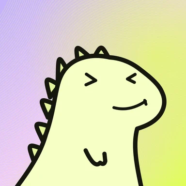#259 · Soft spikes · Squint / Smirk · Lemon & lilac