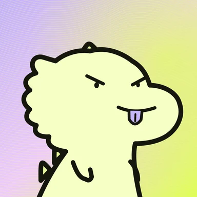 #278 · Cloudy · Mischief / Tongue out · Lemon & lilac
