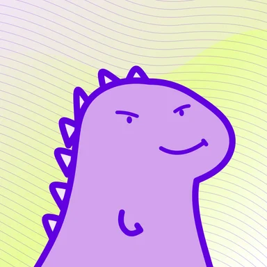 #375 · Soft spikes · Mischievous smile · Lilac daydream