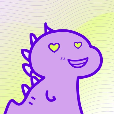 #395 · Bright eyes · Heart-eyed grin · Lilac daydream