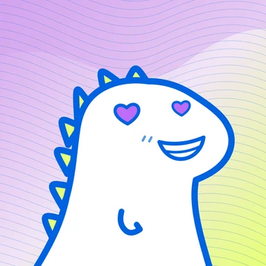 #399 · Soft spikes · Heart-eyed grin · Cloud pop